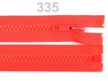 Krampenreißverschluss 65 cm, Neon Orange